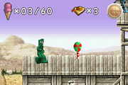 
Gumby vs. the Astrobots | Game Boy Advance | gameplay screenshot | Data by MobyGames.com