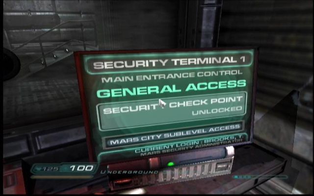 
Doom³ | Xbox | gameplay screenshot | Region: North America | source-country= | Data by MobyGames.com