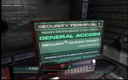 
Doom³ | Xbox | gameplay screenshot | Region: North America | source-country= | Data by MobyGames.com