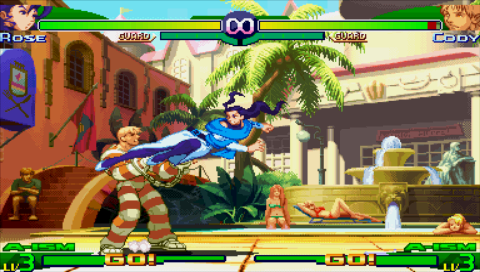 
Street Fighter Alpha 3 Max | PSP | gameplay screenshot | Data by MobyGames.com