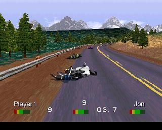 
Road Rash | PlayStation | gameplay screenshot | Region: North America | edition=greatest hits | source-country= | Data by MobyGames.com