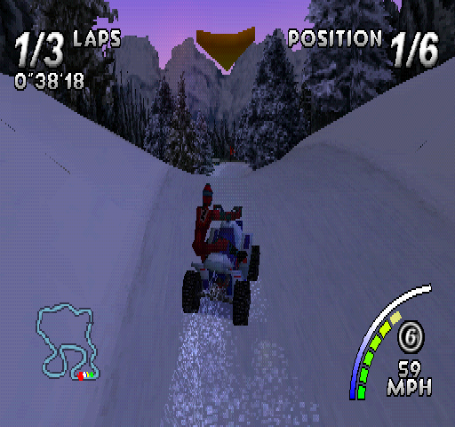 
ATV: Quad Power Racing | PlayStation | gameplay screenshot | Region: North America | source-country= | Data by MobyGames.com