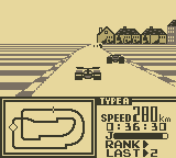 
F-1 Race | Game Boy | gameplay screenshot | Data by MobyGames.com
