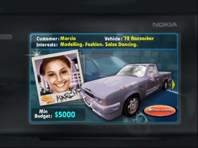 MTV Pimp My Ride | PlayStation 2 | gameplay screenshot | region=North America | source-country= | zypher-v2 | moby-afd6992d175e | Data by MobyGames.com