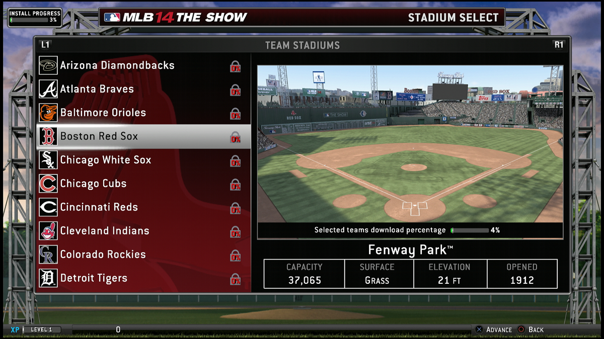 MLB 14: The Show | PlayStation 4 | gameplay screenshot | Region: North America | source-country= | Data by MobyGames.com