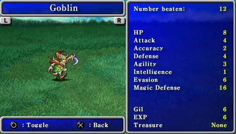 
Final Fantasy | PSP | gameplay screenshot | Region: North America | source-country= | Data by MobyGames.com