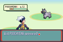 Pokémon Sapphire Version | Game Boy Advance | gameplay screenshot | region=North America | source-country= | zypher-v2 | moby-7907667ef5b2 | Data by MobyGames.com