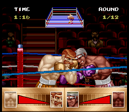 
Riddick Bowe Boxing | SNES | gameplay screenshot | Data by MobyGames.com