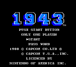 
1943: The Battle of Midway | NES | gameplay screenshot | Data by MobyGames.com