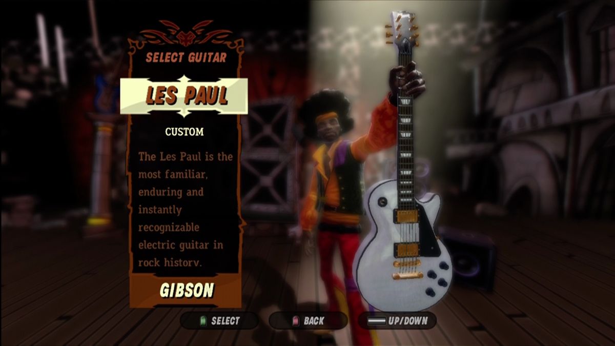 
Guitar Hero III: Legends of Rock | Xbox 360 | gameplay screenshot | Region: North America | source-country= | Data by MobyGames.com