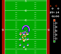 
10-Yard Fight | NES | gameplay screenshot | Data by MobyGames.com