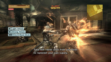 Metal Gear Rising: Revengeance | PlayStation 3 | gameplay screenshot | region=North America | source-country= | zypher-v2 | moby-c1b4233c5cbd | Data by MobyGames.com