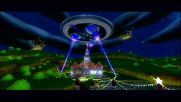 Super Mario Galaxy | Wii | gameplay screenshot | region=North America | edition=nintendo selects | source-country= | zypher-v2 | moby-7dbdb0753326 | Data by MobyGames.com