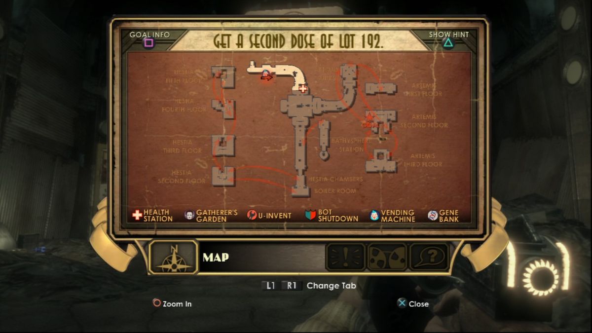 
BioShock | PlayStation 3 | gameplay screenshot | Region: North America | source-country= | Data by MobyGames.com