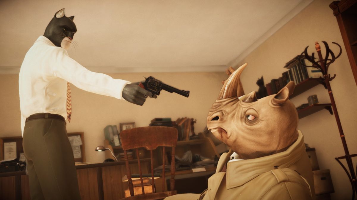 
Blacksad: Under the Skin | PlayStation 4 | gameplay screenshot | Data by MobyGames.com