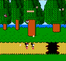 
Mickey Mousecapade | NES | gameplay screenshot | Data by MobyGames.com