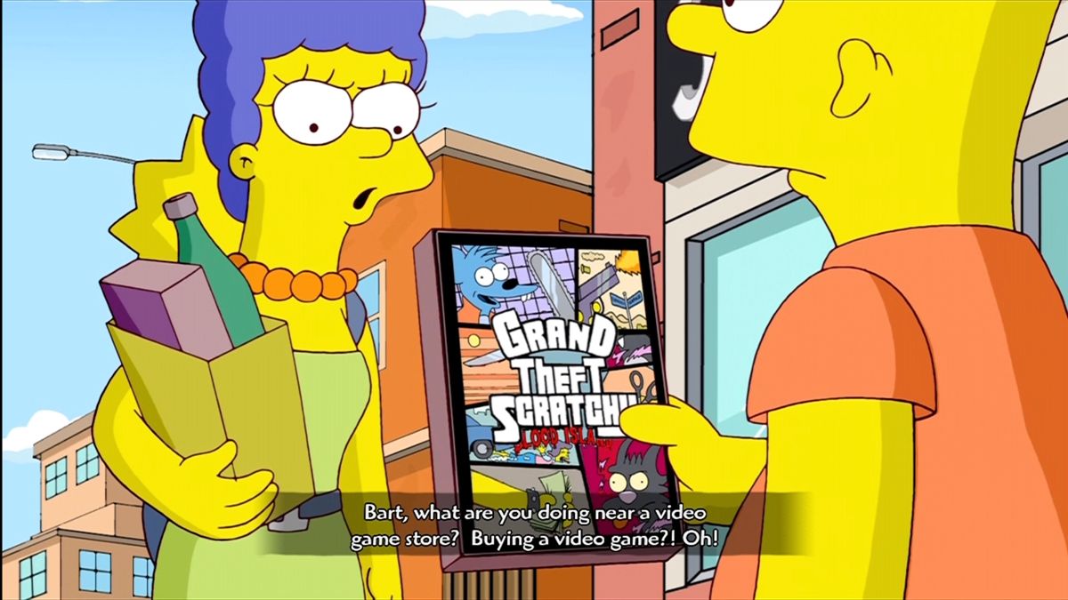 The Simpsons Game | Xbox 360 | gameplay screenshot | Region: North America | source-country= | Data by MobyGames.com