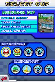 
Mario Kart DS | Nintendo DS | gameplay screenshot | Data by MobyGames.com