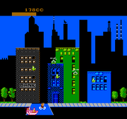 
Rampage | NES | gameplay screenshot | Data by MobyGames.com