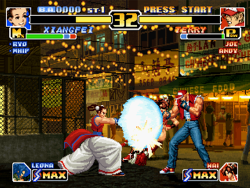 
The King of Fighters '99: Millennium Battle | PlayStation | gameplay screenshot | Data by MobyGames.com