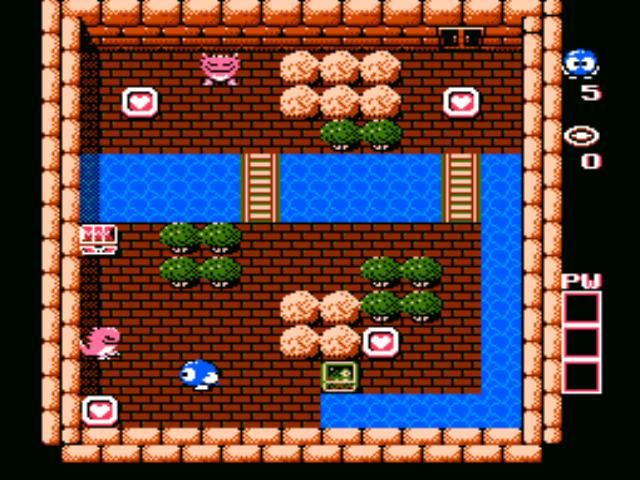 
Adventures of Lolo | NES | gameplay screenshot | Data by MobyGames.com