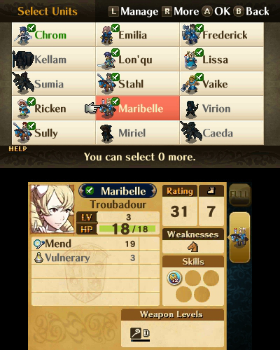 
Fire Emblem: Awakening | Nintendo 3DS | gameplay screenshot | Data by MobyGames.com