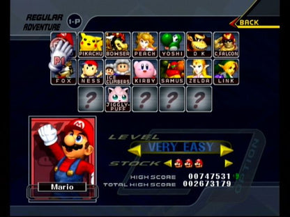 Super Smash Bros.: Melee | GameCube | gameplay screenshot | region=North America | source-country= | zypher-v2 | moby-1ef72b999d76 | Data by MobyGames.com