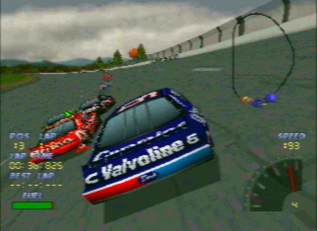 NASCAR 98 | PlayStation | gameplay screenshot | region=North America | source-country= | zypher-v2 | moby-073cff2c1c3e | Data by MobyGames.com