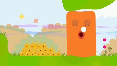 LocoRoco | PSP | gameplay screenshot | Data by MobyGames.com