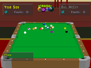 
Virtual Pool | PlayStation | gameplay screenshot | Data by MobyGames.com