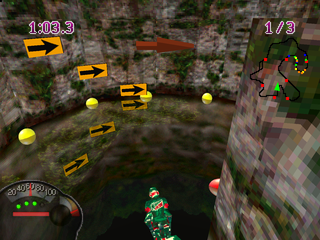 Jet Moto | PlayStation | gameplay screenshot | region=North America | source-country= | zypher-v2 | moby-31b04d7b049b | Data by MobyGames.com