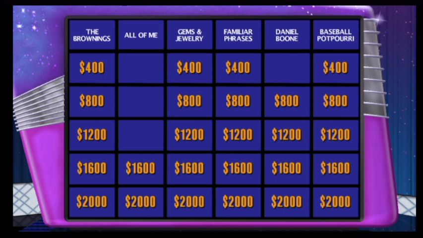 
Jeopardy! | Wii | gameplay screenshot | Data by MobyGames.com