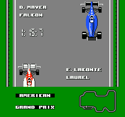
Ferrari Grand Prix Challenge | NES | gameplay screenshot | Data by MobyGames.com