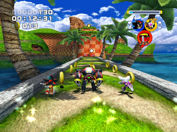 Sonic Heroes | GameCube | gameplay screenshot | region=North America | source-country= | zypher-v2 | moby-53b9ea76386f | Data by MobyGames.com