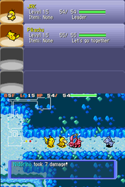 
Pokémon Mystery Dungeon: Blue Rescue Team | Nintendo DS | gameplay screenshot | Data by MobyGames.com