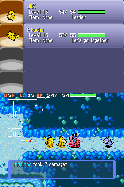 
Pokémon Mystery Dungeon: Blue Rescue Team | Nintendo DS | gameplay screenshot | Data by MobyGames.com
