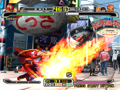 
Capcom vs. SNK Pro | PlayStation | gameplay screenshot | Data by MobyGames.com