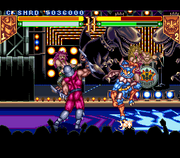 
Teenage Mutant Ninja Turtles: Tournament Fighters | SNES | gameplay screenshot | Data by MobyGames.com