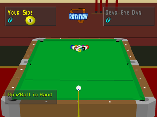 
Virtual Pool | PlayStation | gameplay screenshot | Data by MobyGames.com