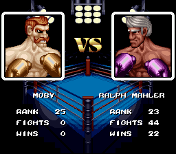 
Riddick Bowe Boxing | SNES | gameplay screenshot | Data by MobyGames.com