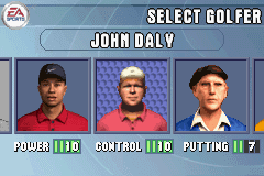 
Tiger Woods PGA Tour 2004 | Game Boy Advance | gameplay screenshot | Data by MobyGames.com