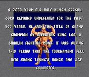 
Mortal Kombat | SNES | gameplay screenshot | Data by MobyGames.com