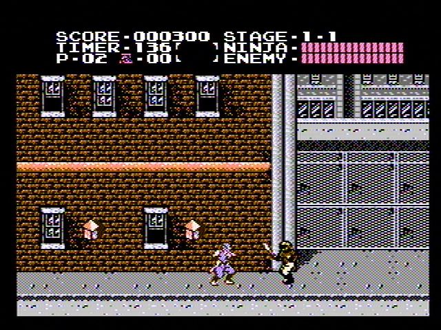 
Ninja Gaiden | NES | gameplay screenshot | Data by MobyGames.com