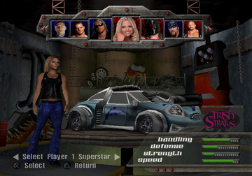 
WWE Crush Hour | PlayStation 2 | gameplay screenshot | Region: North America | source-country= | Data by MobyGames.com