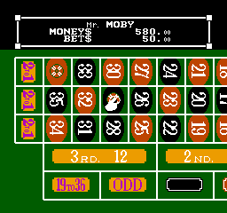 
Vegas Dream | NES | gameplay screenshot | Data by MobyGames.com