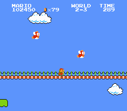 
Super Mario Bros | NES | gameplay screenshot | Data by MobyGames.com