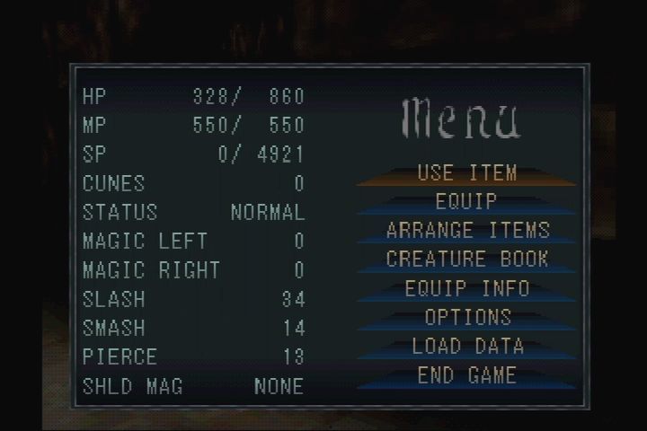 
Shadow Tower | PlayStation | gameplay screenshot | Data by MobyGames.com
