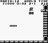
Super Mario Land | Game Boy | gameplay screenshot | Data by MobyGames.com
