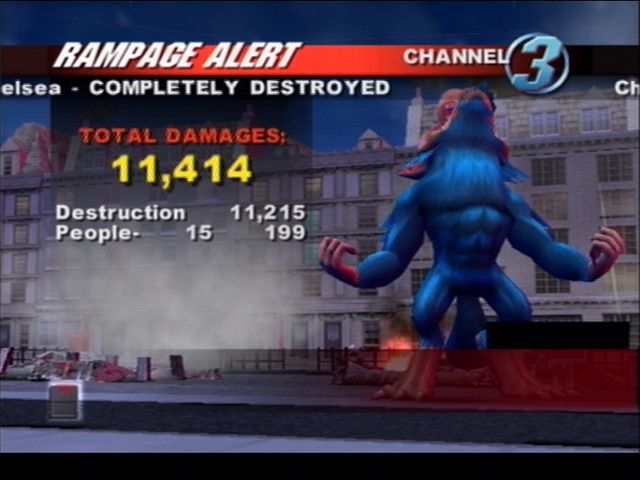 
Rampage: Total Destruction | PlayStation 2 | gameplay screenshot | Data by MobyGames.com