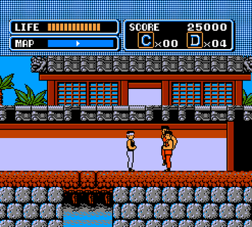 
The Karate Kid | NES | gameplay screenshot | Data by MobyGames.com